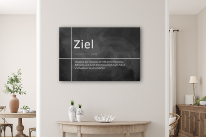 motivation-wandbild-definition-motivationsbild-schwarz-wandbild-vorschau-6-Ziel