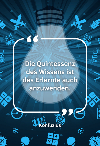 Die-Quintessenz-des-Wissens-ist-das-Erlernte-auch-anzuwenden-Motivationsleinwand-Motivationsposter-Wandbild-Wanddekoration-Spruch-themotivation.de