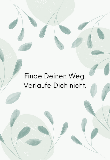 Finde-Deinen-Weg-verlaufe-Dich-nicht-Motivationsleinwand-Motivationsposter-Wandbild-Spruch-themotivation.de